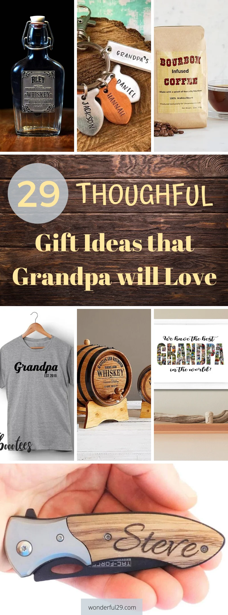 Amazon.com: Grandpa Gifts from Grandchildren Best Grandpa Gifts for Grandpa  Birthday Gifts Fathday's Day Presents PU Leather Tray Gift : Clothing,  Shoes & Jewelry